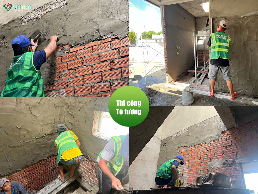 Xây dựng nhà 5 tầng 4x12m chị An quận Tân Phú