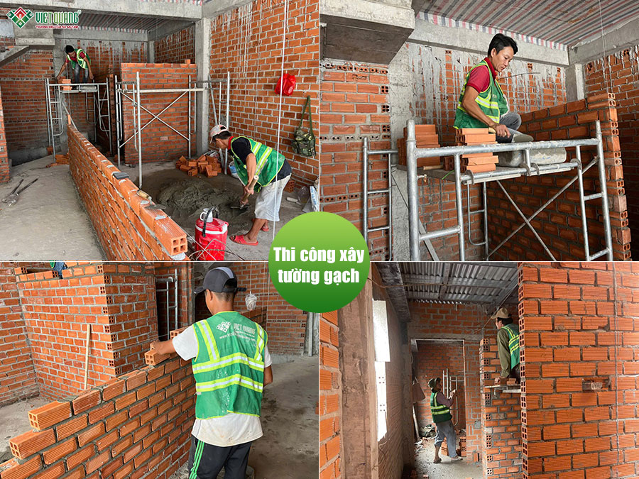 Xây dựng nhà 5 tầng 4x12m chị An quận Tân Phú