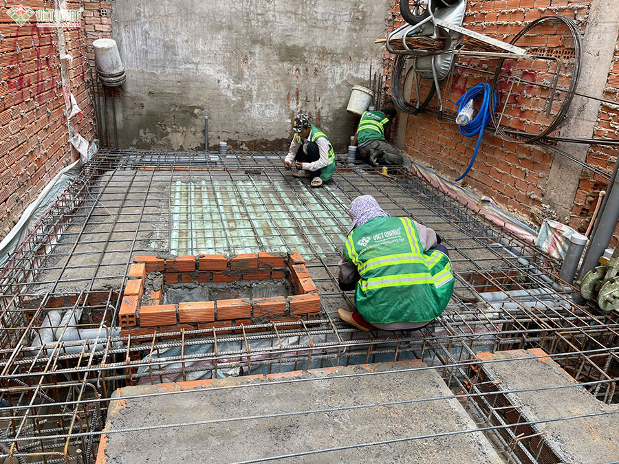 Xây dụng nhà 5 tầng 4x12m chị An quận Tân Phú