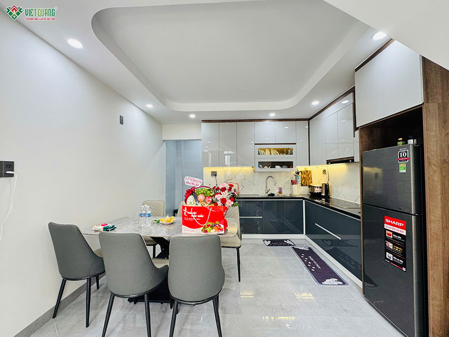 Bàn giao nhà 5 tầng 4x12m chị An quận Tân Phú