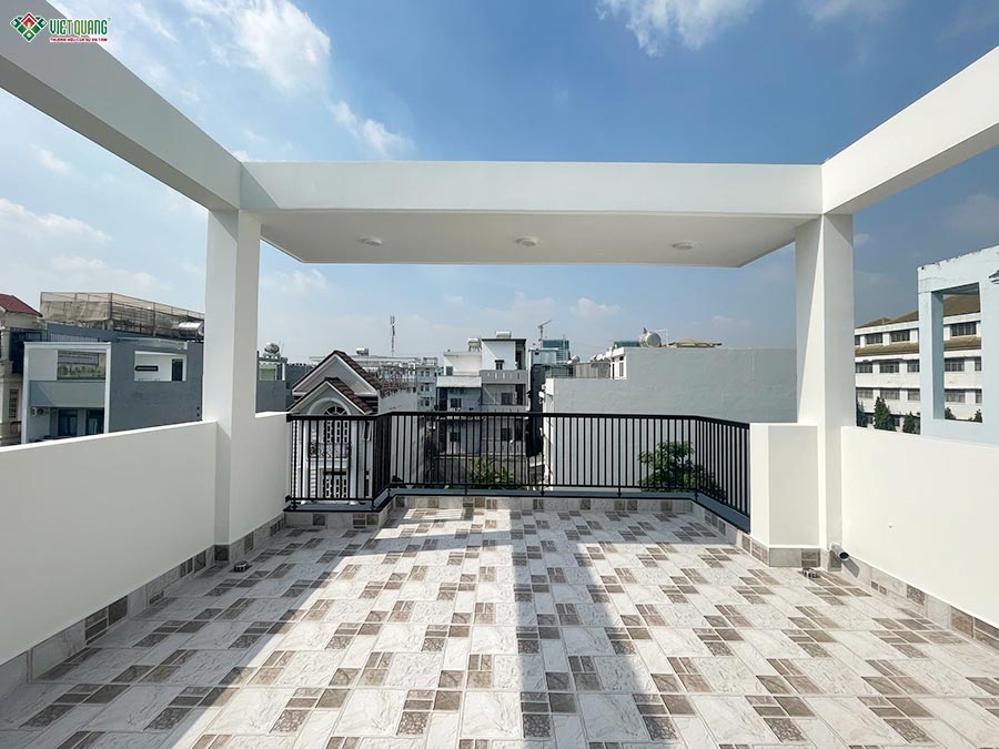 Bàn giao nhà phố 3 tầng tum sân thượng 5x18m thi công trọn gói