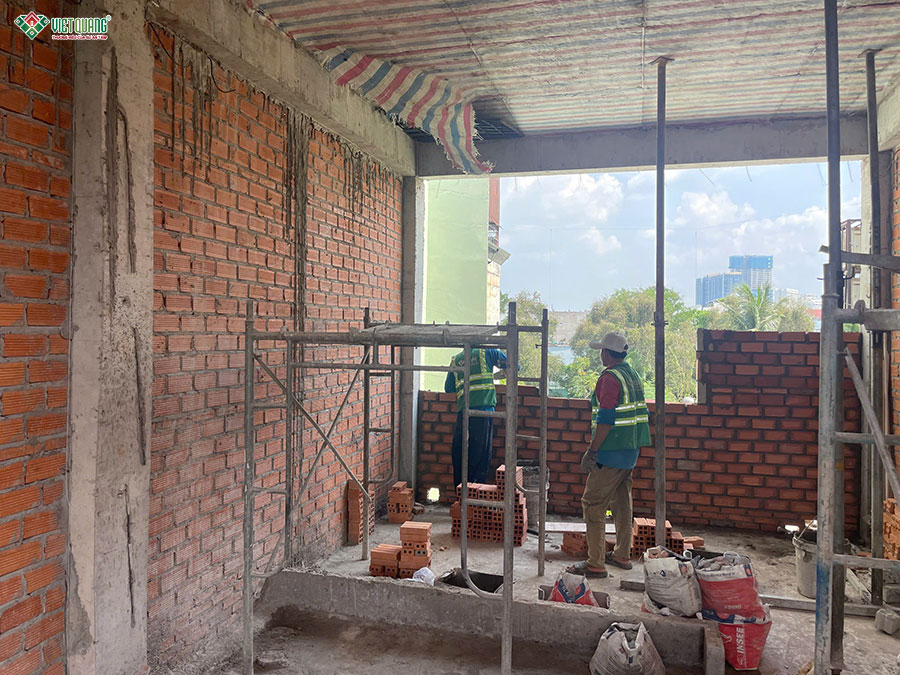 Xây dựng trọn gói nhà phố 3 tầng 4x12m cho anh Hân phường Tân Thuận Đông