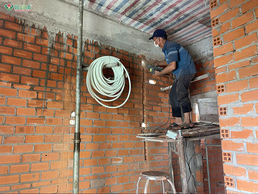 Xây dựng trọn gói nhà phố 3 tầng 4x12m cho anh Hân phường Tân Thuận Đông
