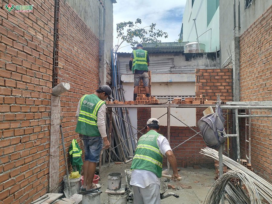 Xây dựng trọn gói nhà phố 3 tầng 4x12m cho anh Hân phường Tân Thuận Đông