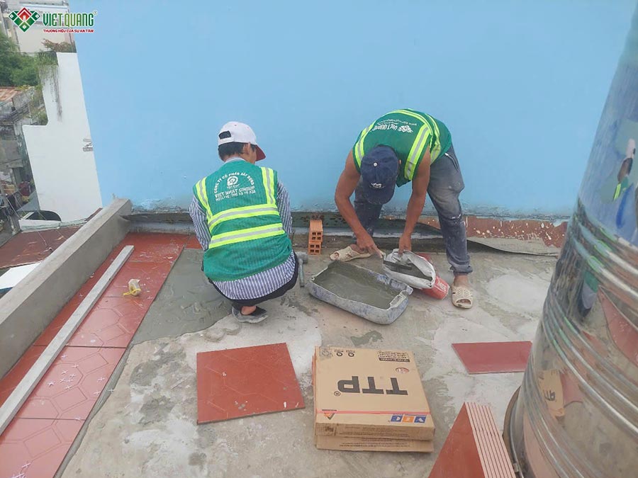 Thi công sửa nhà 1 trệt 12 lầu sân thượng