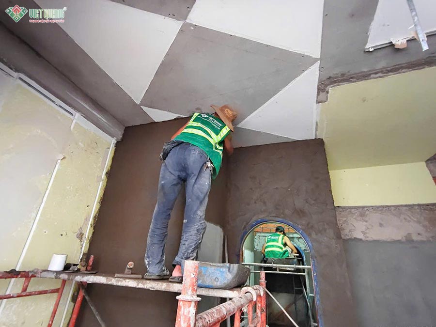 Thi công sửa nhà 1 trệt 12 lầu sân thượng