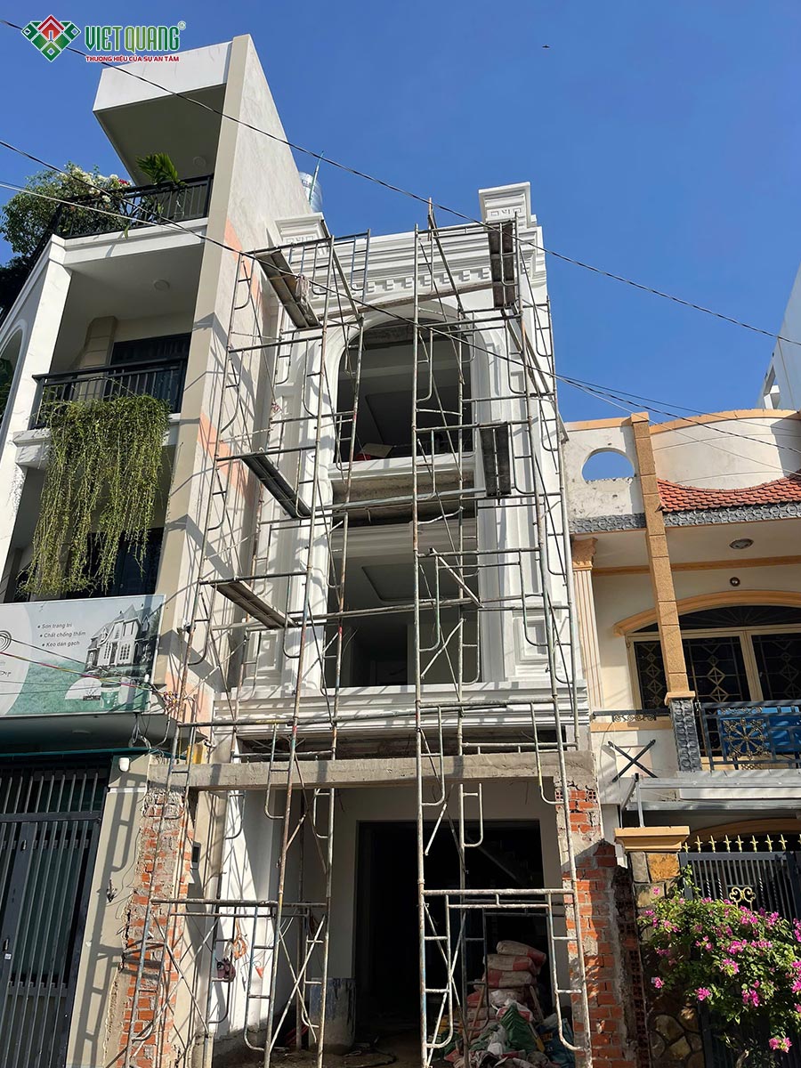 Xây dựng nhà phố 3 tầng tân cổ điển 4.5x20m