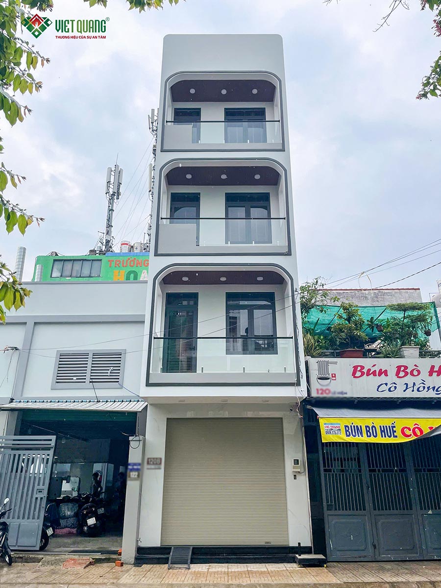 Xây nhà 1 trệt 3 lầu 4x19m Anh Khôi ở Tân Phú 