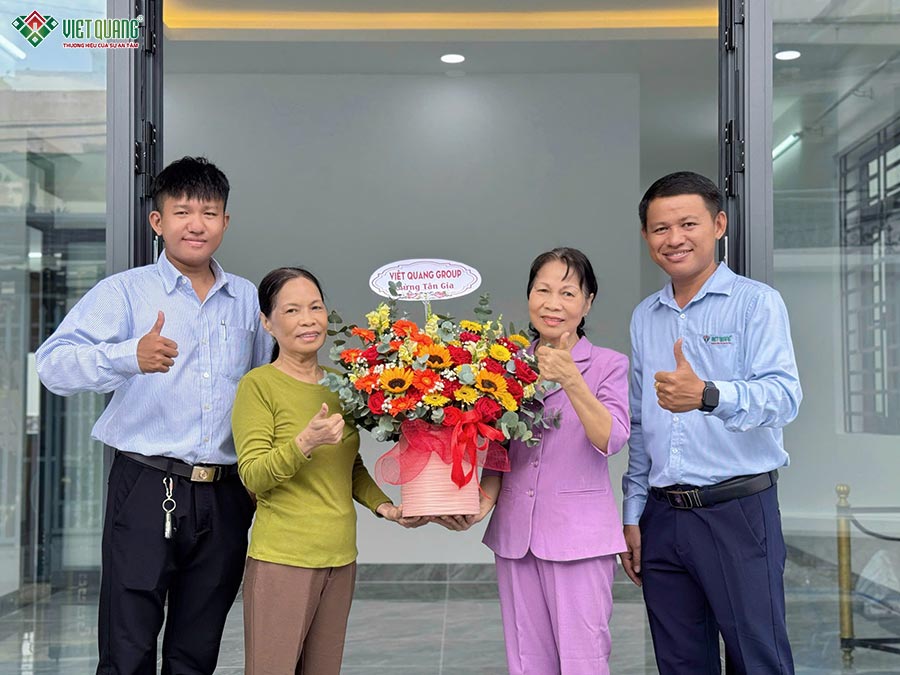 Tiện ích nhân đôi, gắn kết gia đình cùng gia đình cô Thông tại Hóc Môn sau 90 thi công xây dựng nhà 2 căn liền kề 3 tầng