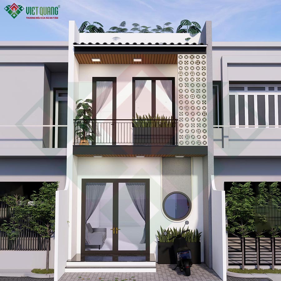 [Đang thi công] Xây dựng trọn gói nhà 1 trệt 1 lầu 5x15m cho gia đình chị Nga tại Long An 