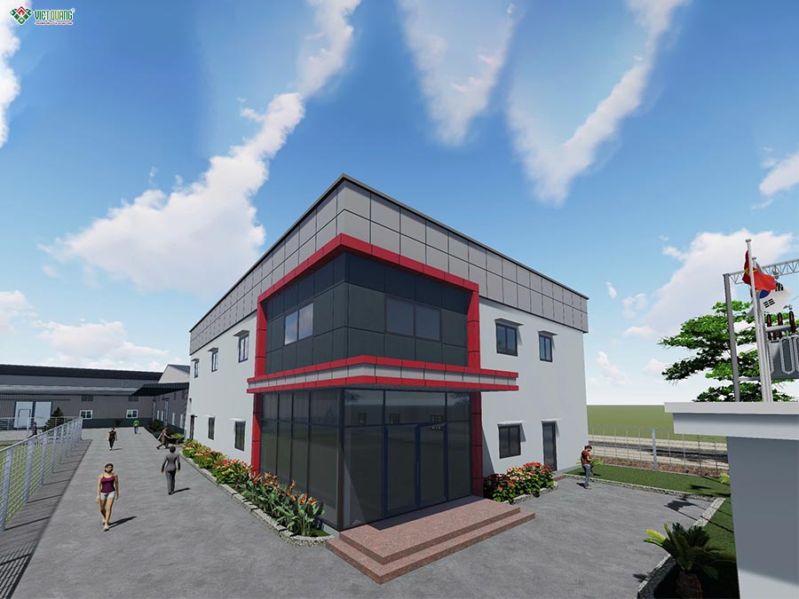 [Đang thi công] Thi công xây dựng nhà xưởng 2000m2 tại Nhơn Trạch Đồng Nai 