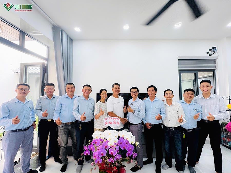 Món quà an cư Giáng Sinh: Bàn giao nhà 3 tầng sân thượng 5x14m anh Tuấn phường Hạnh Thông