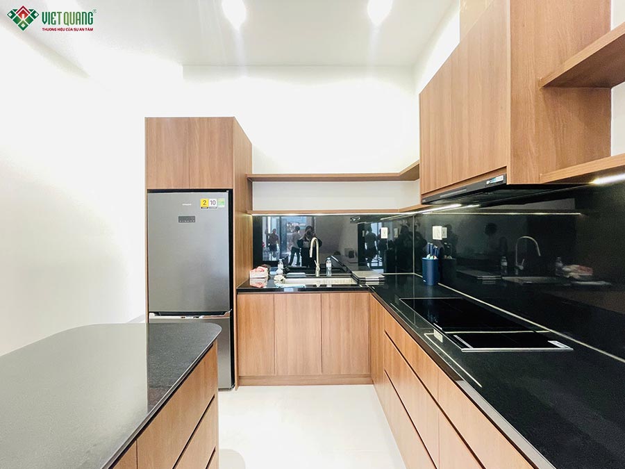 Bàn giao thiết kế thi công xây dựng trọn gói nhà 2 tầng 4x17m chị quyên Hóc Môn