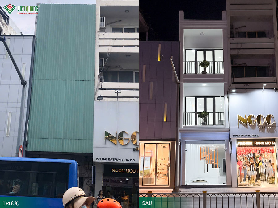 Quá trình sửa chữa trọn gói nhà phố 3 tầng sân thượng 4x15m của anh Cường tại quận 1 TpHCM 