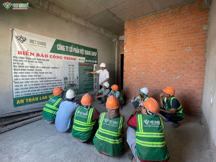 Xây dựng trọn gói nhà 6 tầng 5x18m tân cổ điển cô Xuân quận Bình Thạnh