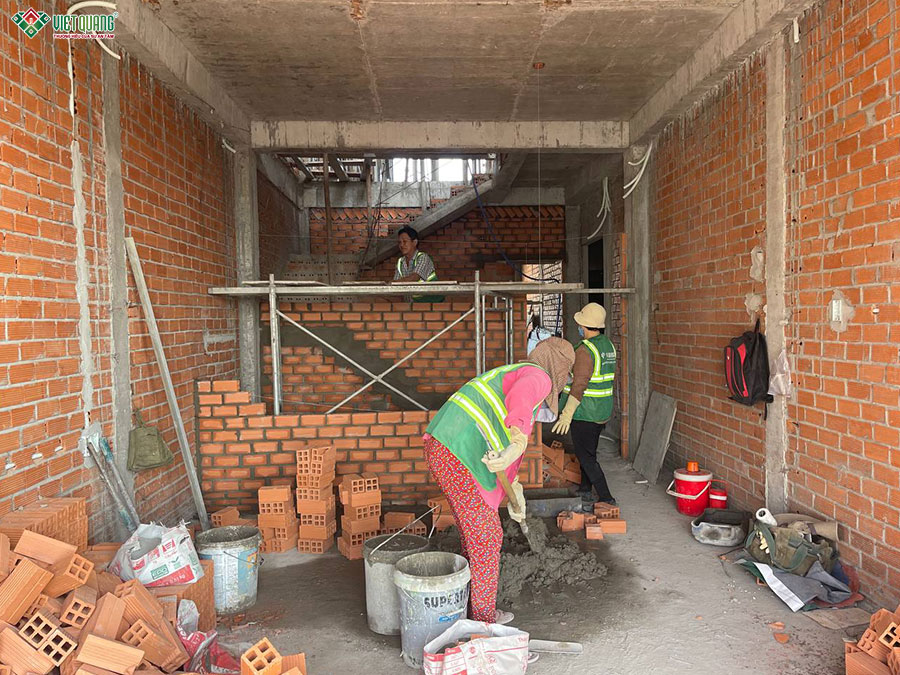 Xây dựng trọn gói nhà 6 tầng 5x18m tân cổ điển cô Xuân quận Bình Thạnh