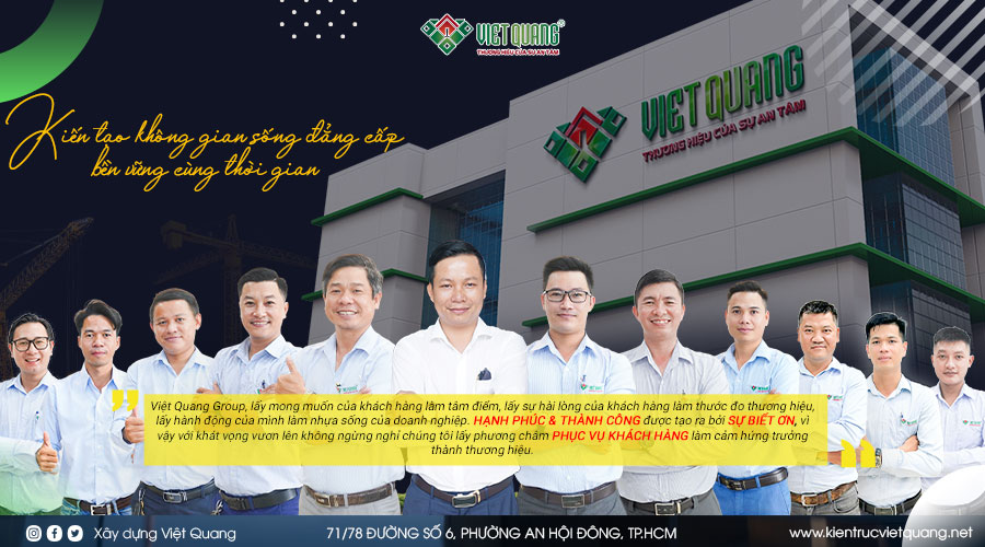 Việt Quang Group nhà thầu xây dựng uy tín tại TpHCM