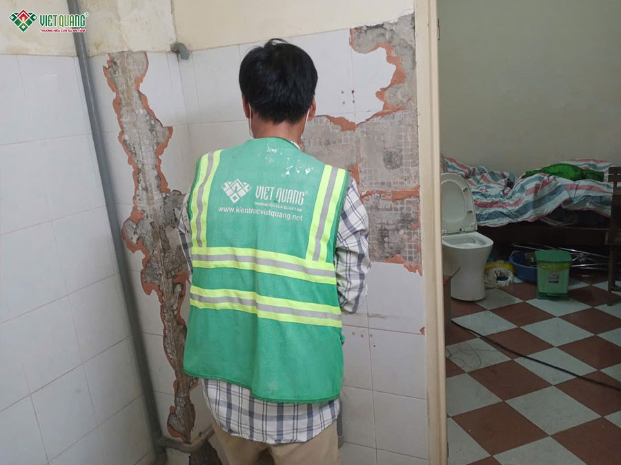 Sửa chữa nâng tầng nhà 2 tầng thành nhà 3 tầng tùm sân thượng