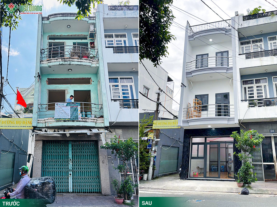 Hành trình sửa chữa nhà 3 tầng 4x12m cho gia đình cô Cúc ngụ quận Tân Bình