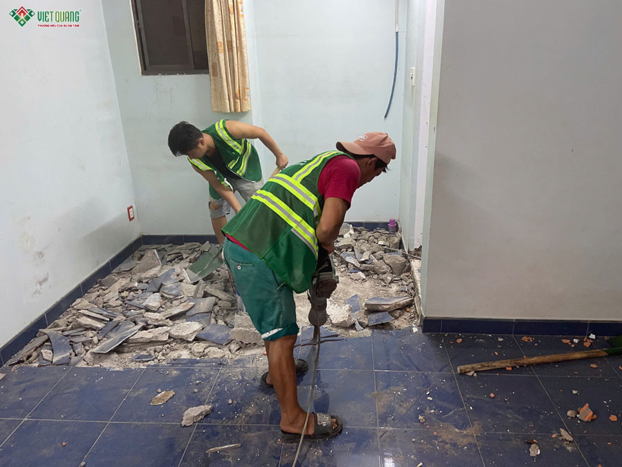 Sửa nhà trọn gói 4 tầng 5x17m anh Lộc Phường Cầu Kiệu Mới