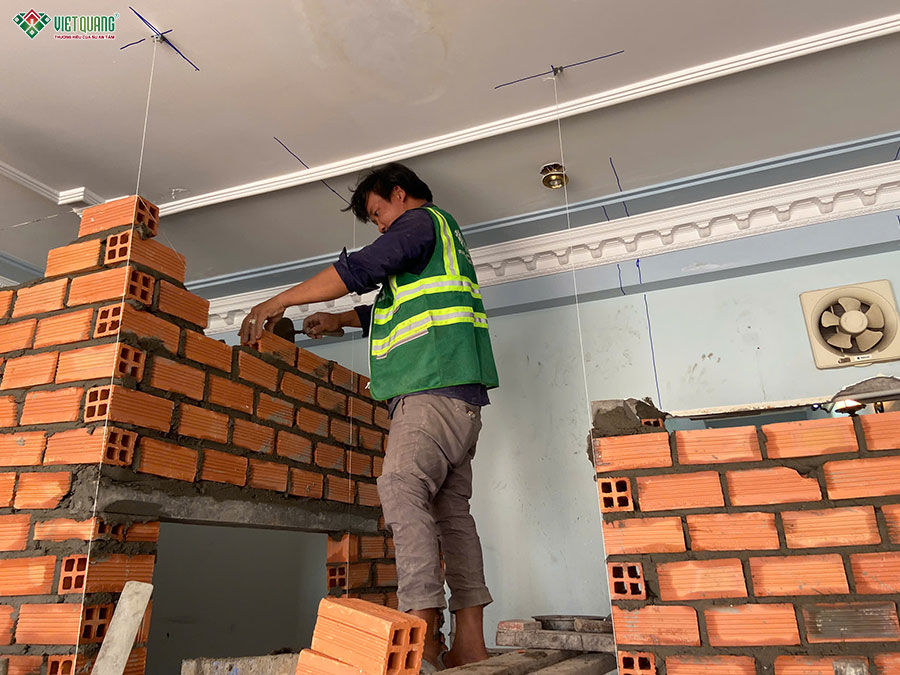 Sửa nhà trọn gói 4 tầng 5x17m anh Lộc Phường Cầu Kiệu Mới