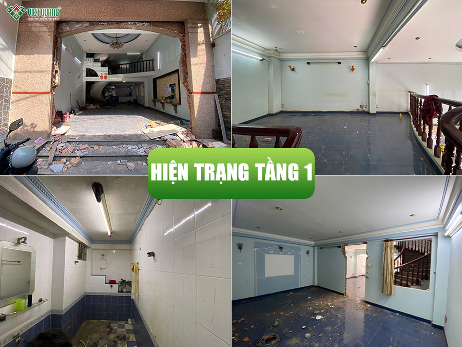 Sửa nhà trọn gói 4 tầng 5x17m anh Lộc Phường Cầu Kiệu Mới