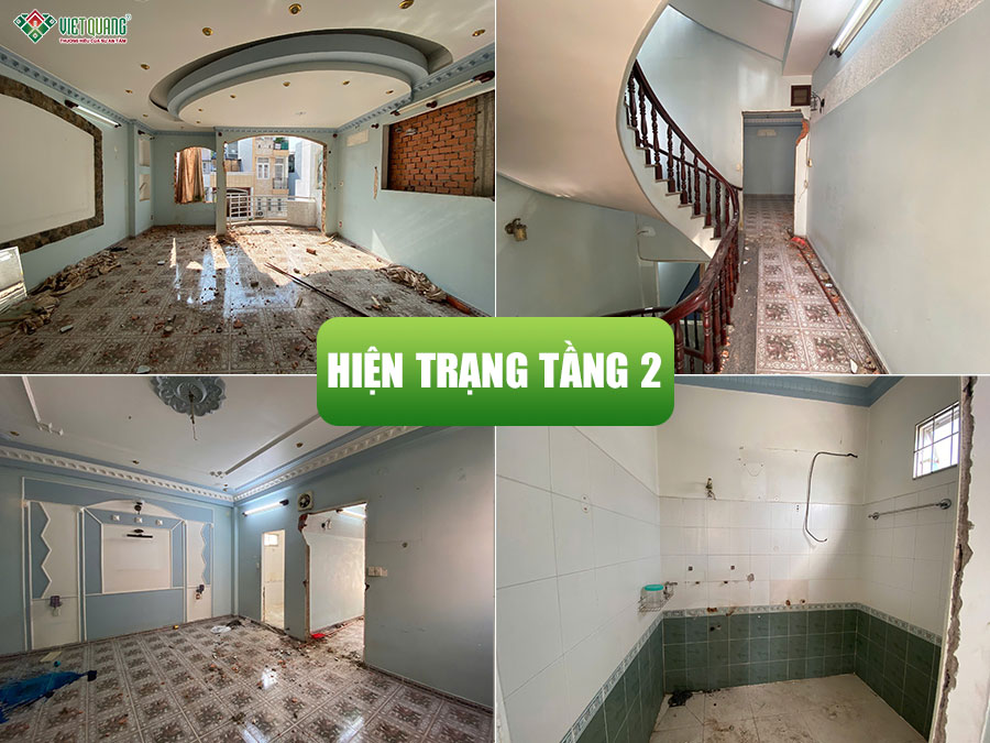 Sửa nhà trọn gói 4 tầng 5x17m anh Lộc Phường Cầu Kiệu Mới