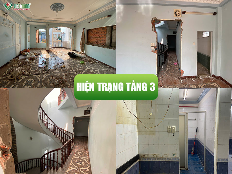 Sửa nhà trọn gói 4 tầng 5x17m anh Lộc Phường Cầu Kiệu Mới