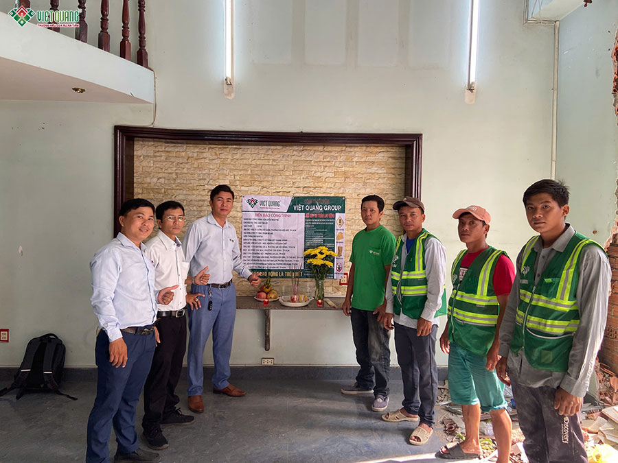 Sửa nhà trọn gói 4 tầng 5x17m anh Lộc Phường Cầu Kiệu Mới