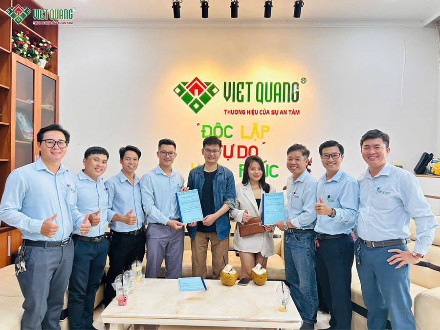 Việt Quang Group chính thức triển khai dự án nhà phố 5 tầng 5x22m cho gia đình anh Thành phường Trung Mỹ Tây 