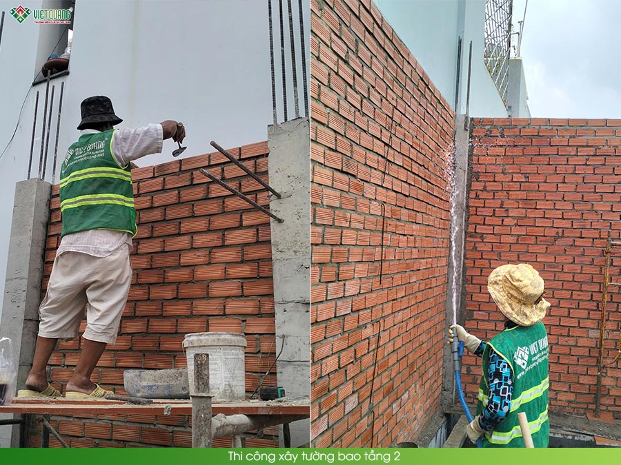 Xây dựng trọn gói nhà 2 tầng 4x12m Cô Tiên phường Tân Sơn Nhì