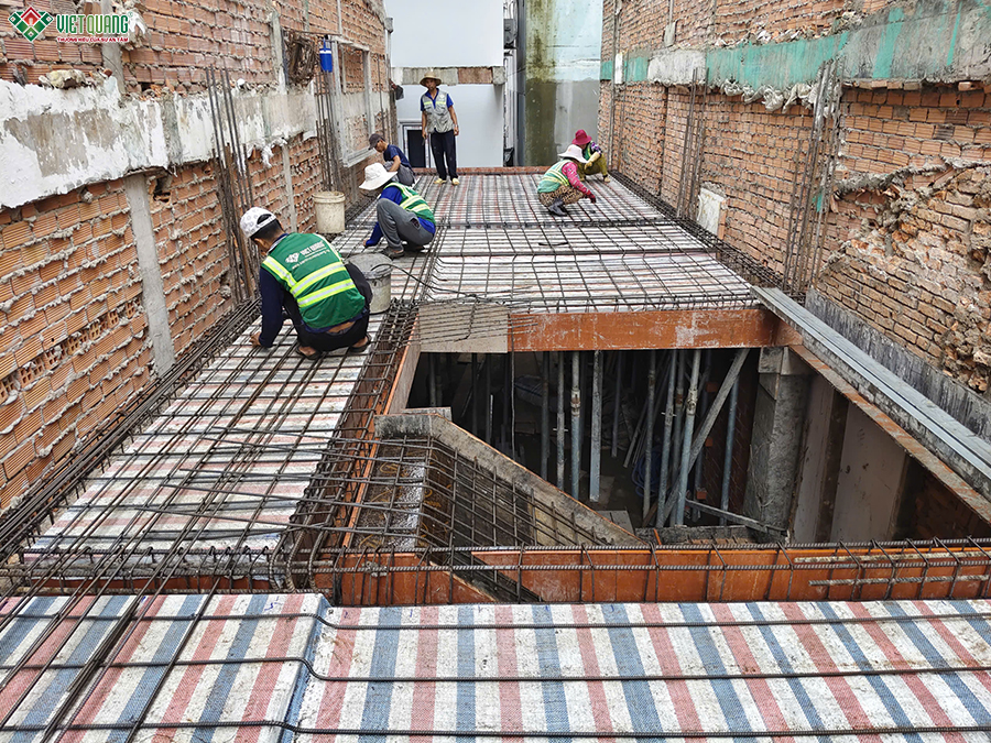 Xây dựng trọn gói nhà 4 tầng có gác lửng 4x26m