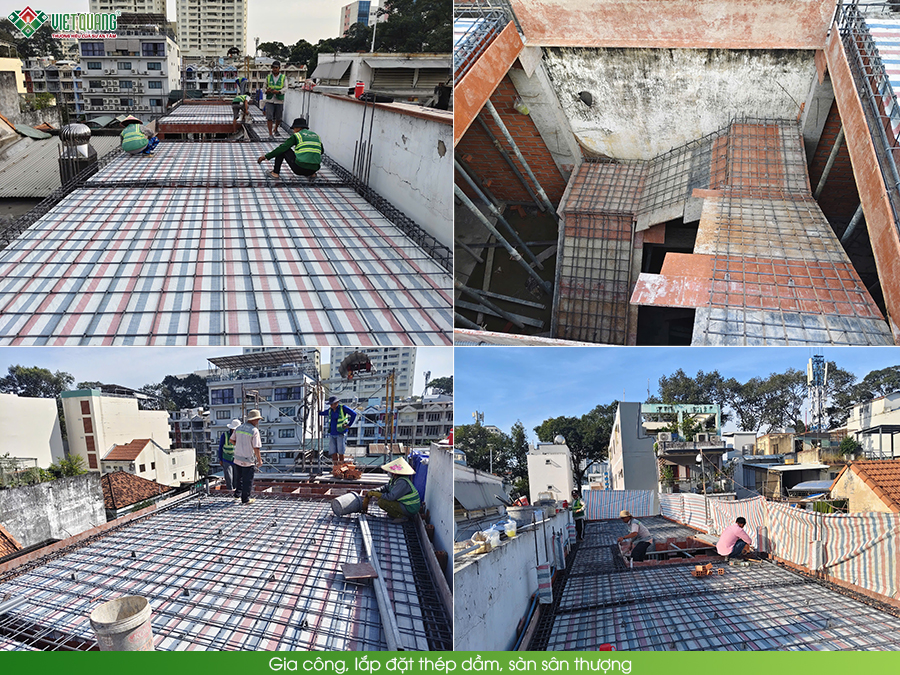 Xây dựng trọn gói nhà 4 tầng có gác lửng 4x26m