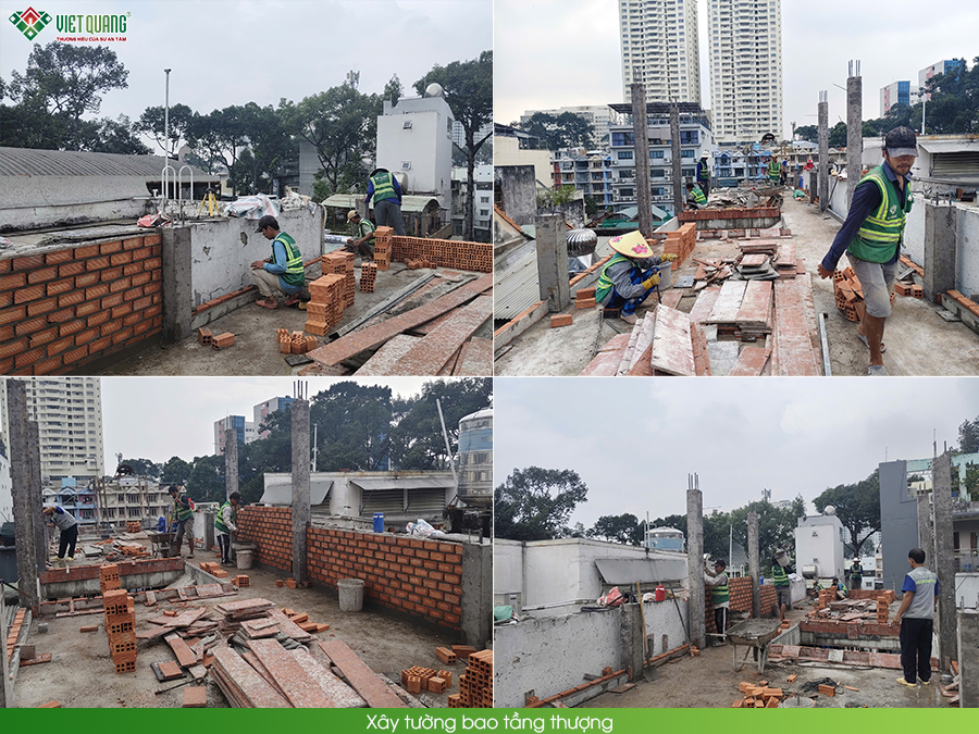 Xây dựng trọn gói nhà 4 tầng có gác lửng 4x26m