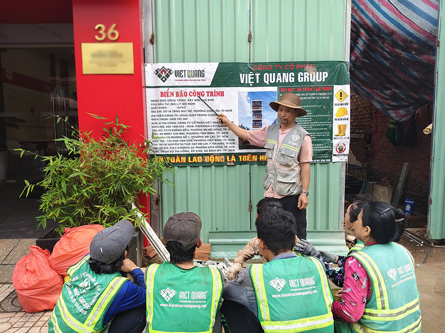 Xây dựng trọn gói nhà 4 tầng có gác lửng 4x26m