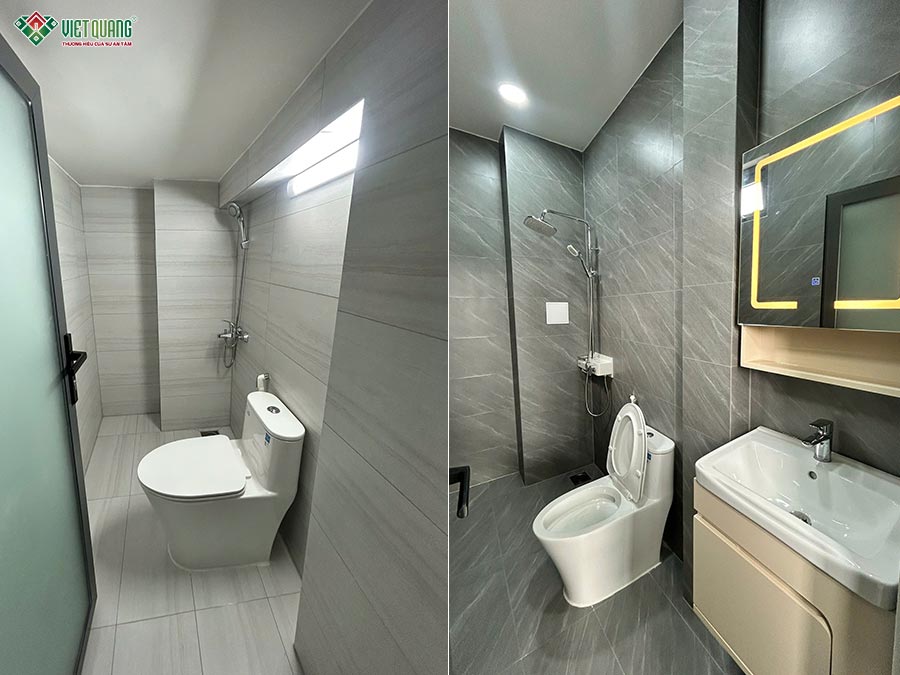 Bàn giao nhà 1 trệt 1 lầu 5x8m chị Trinh phường Phú Định