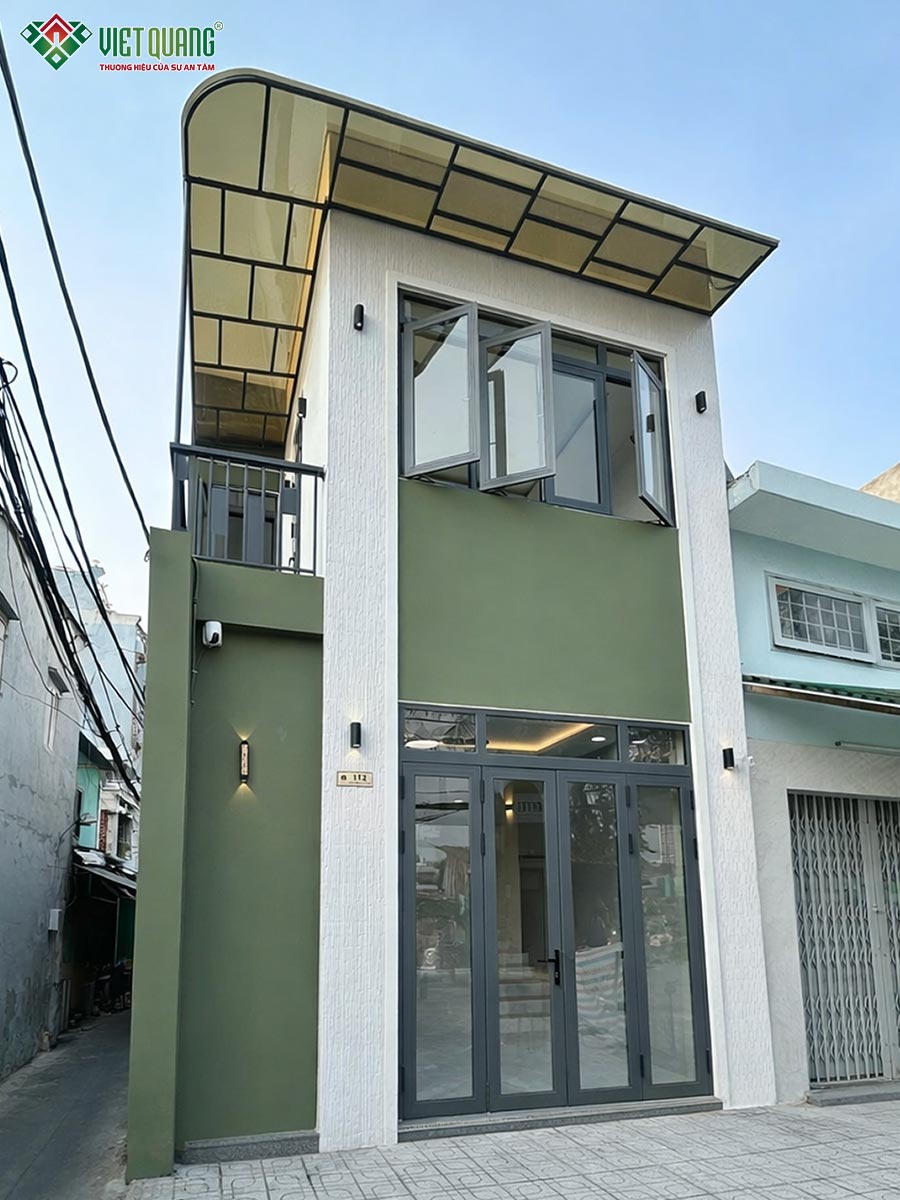 Thi công sửa chữa trọn gói nhà 1 trệt 1 lầu 5x8m cho gia đình chị Trinh phường Phú Định