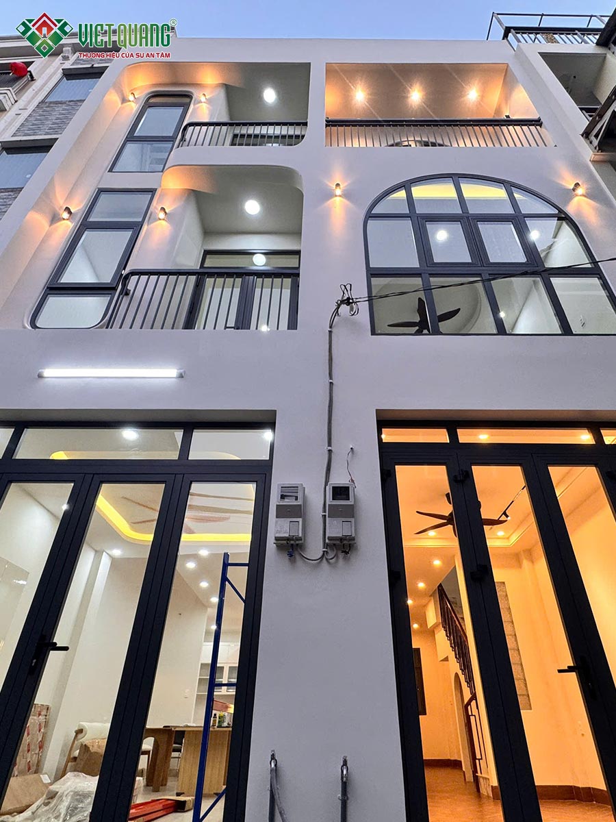 Xây nhà trọn gói 2 căn liền kề 1 trệt 2 lầu 7x12m cho gia đình anh Nhân phường Linh Xuân TP.HCM