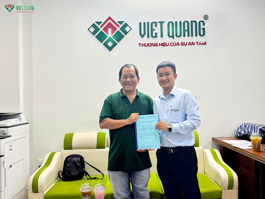 Ký hợp đồng sửa nhà trọn gói anh Chinh phường Sài Gòn