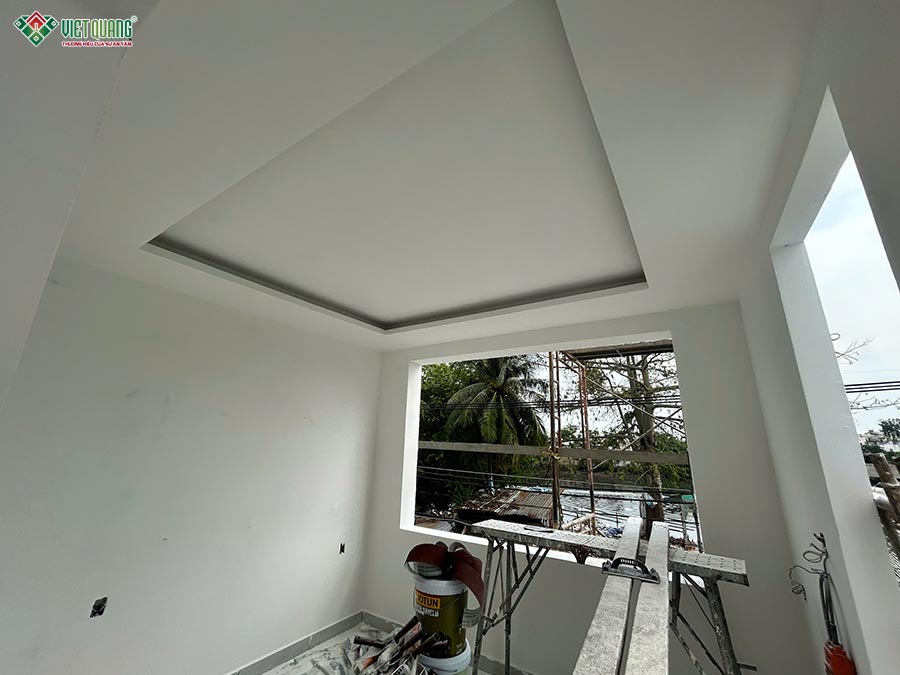 Sửa chữa nhà 1 trệt 1 lầu 5x8m chị Trinh phường Phú Định