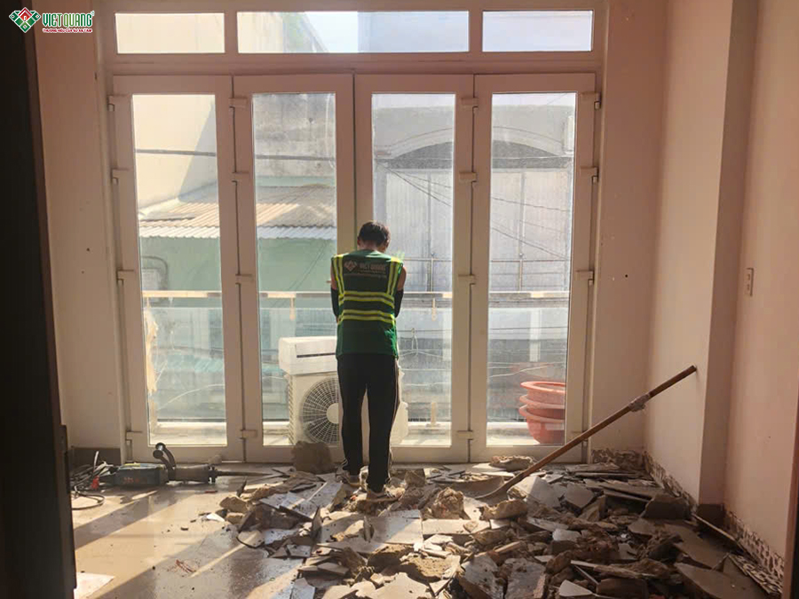 Sửa chữa nhà phố 3 tầng 4x16m phường Phú Thọ Hòa