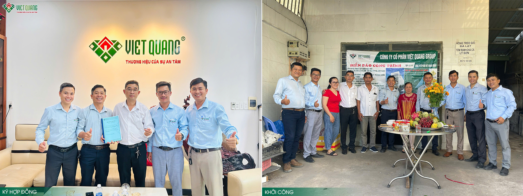 Việt Quang Group thi công xây dựng trọn gói nhà 1 trệt 2 lầu 6x16m