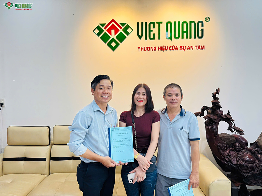 ký hợp đồng xây nhà trọn gói anh Đồng Phường Tây Thạnh