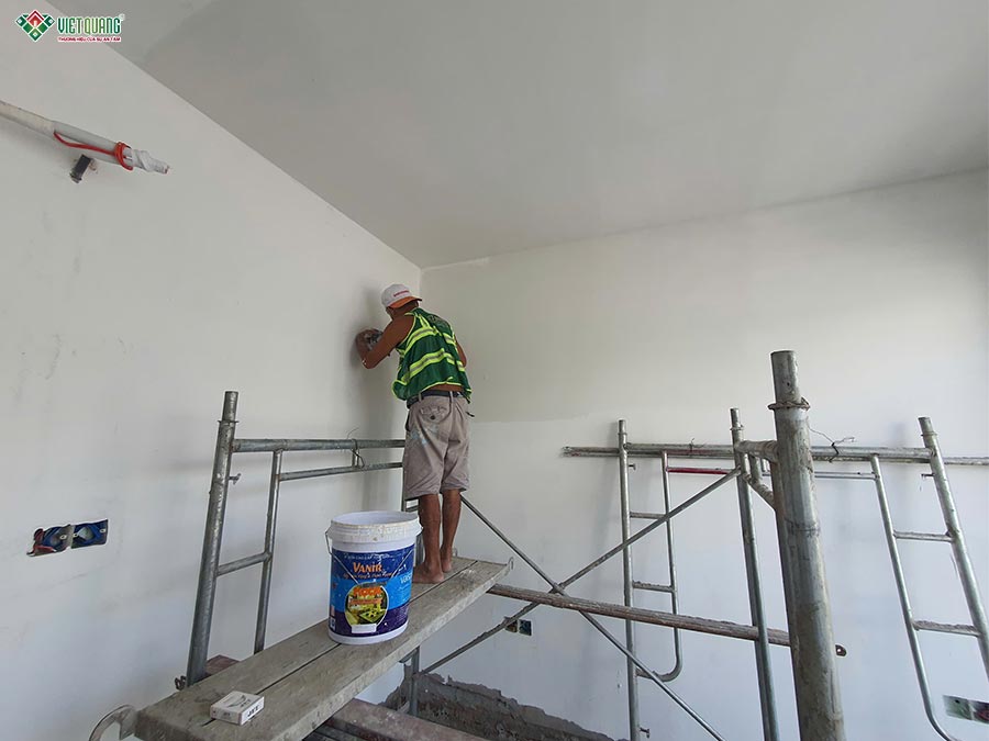 Cải tạo nâng tầng nhà cấp 4 gác lửng 4x12m