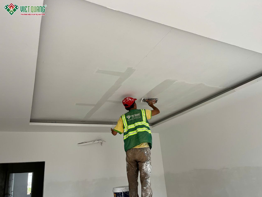 Thi công xây nhà 1 trệt 1 lửng 3 lầu sân thượng 5x22m