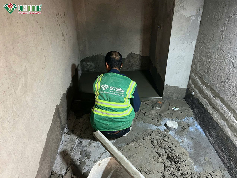 Thi công xây nhà 1 trệt 1 lửng 3 lầu sân thượng 5x22m