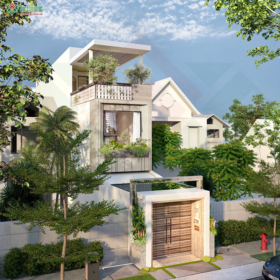 Mẫu thiết kế nhà 3 tầng 4x27m phong cách thiết kế hiện đại