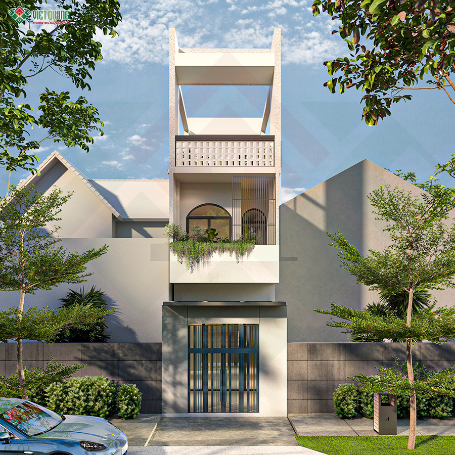 Mẫu thiết kế nhà 3 tầng 4x27m