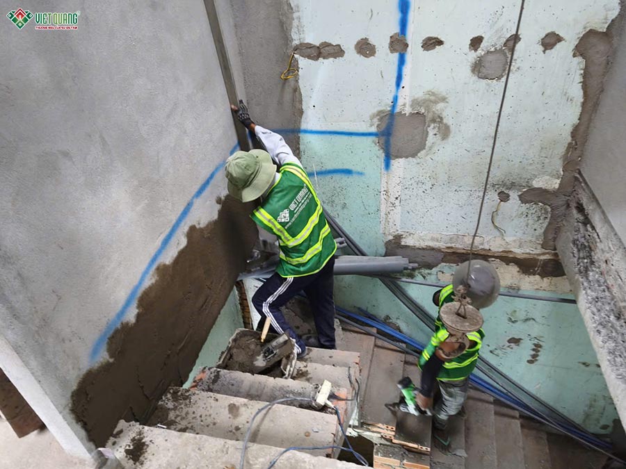 Sửa chữa nhà phố 1 trệt 1 lầu 3x12m phường An Hội Đông