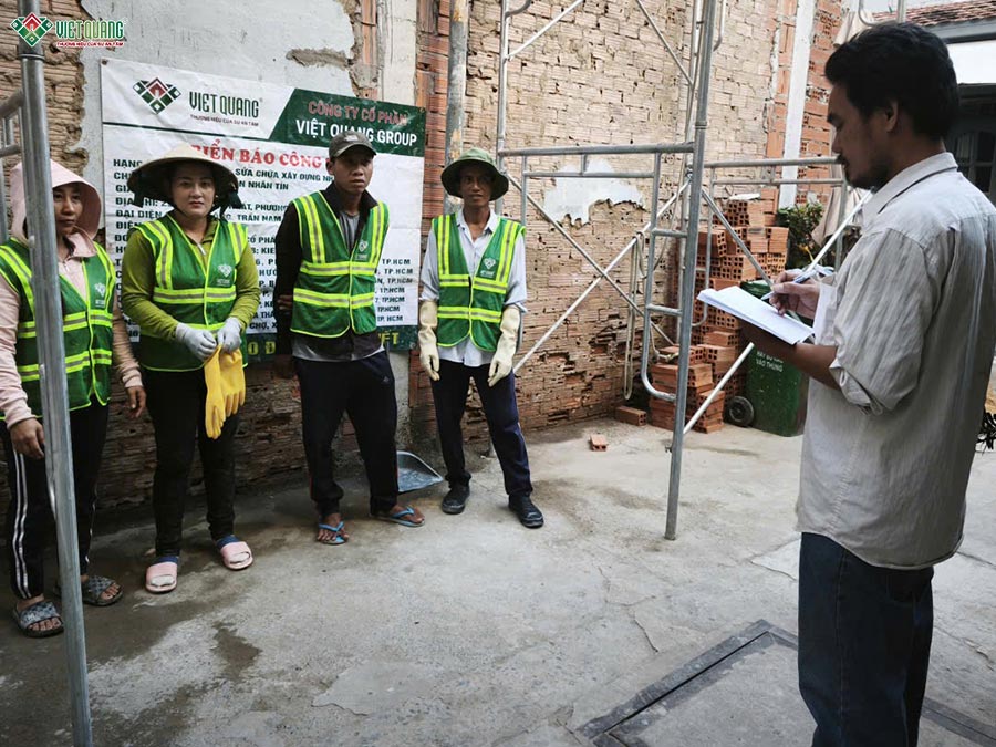 Sửa chữa nhà phố 1 trệt 1 lầu 3x12m phường An Hội Đông